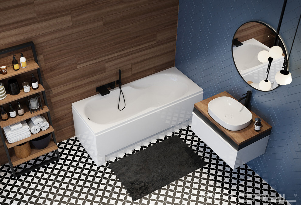 Nora kád elegáns enteriőrben