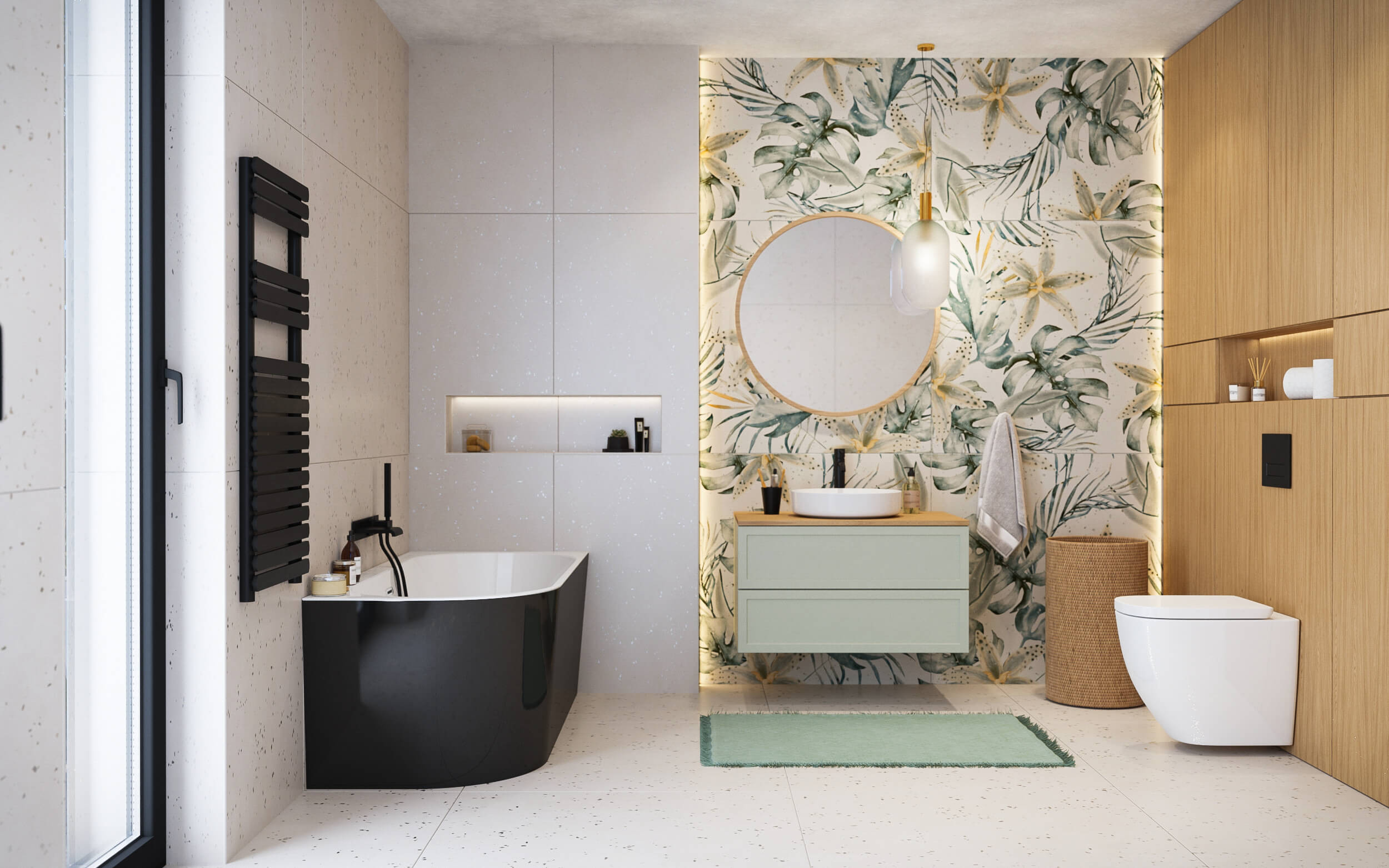 Balance J kád modern fürdőszobában