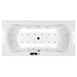 M-Acryl Grande kád 190x125 + Wellness Premium Plus 28 fúvókás elektronikus hidromasszázs