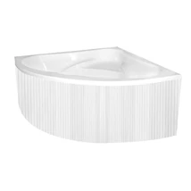 M-Acryl Everwood előlap sarok és aszimmetrikus kádakhoz Skandináv fehér