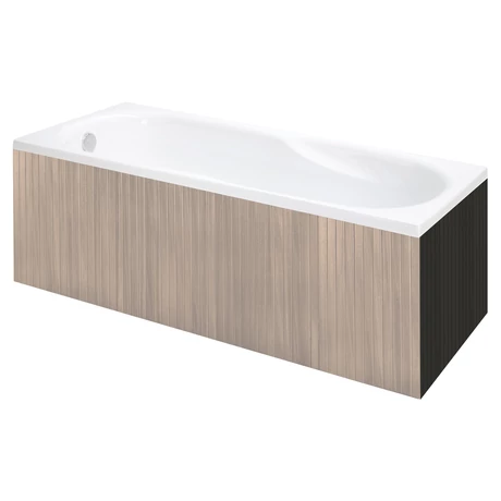 M-Acryl Everwood oldallap egyenes kádakhoz Antracit