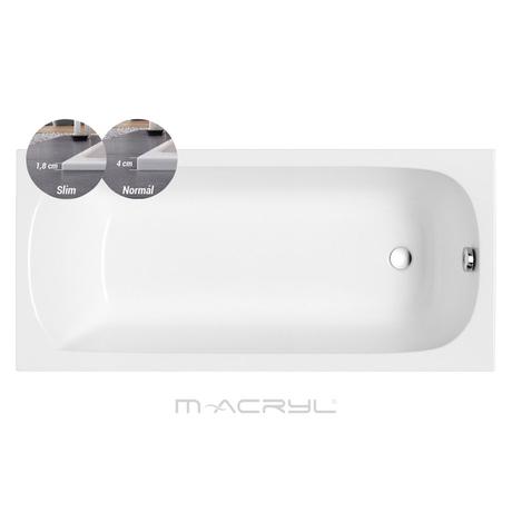 M-Acryl Mira Slim egyenes akril kád